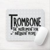 Intelligente trombone ruwe tekst muismat (Met muis)