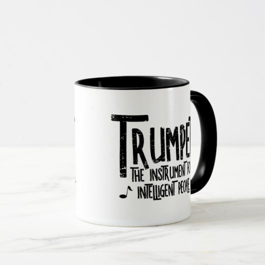 Intelligente Trumpet Rough Text Mok (Voorkant rechts)