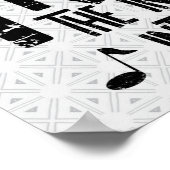 Intelligente Trumpet Rough Text Poster (Hoek)