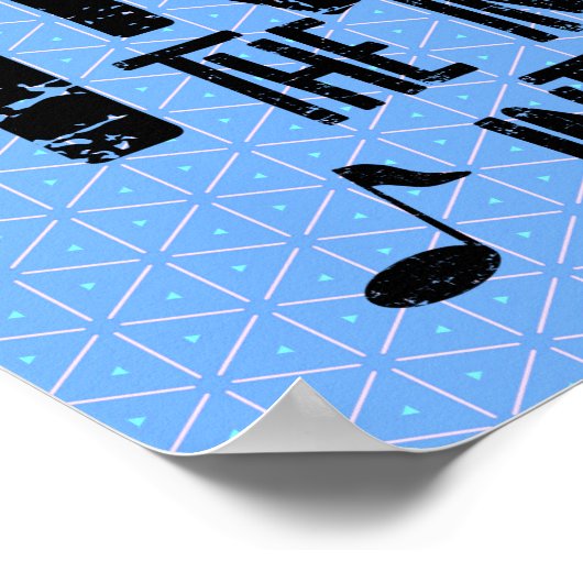 Intelligente Trumpet Rough Text Poster (Hoek)