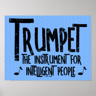 Intelligente Trumpet Rough Text Poster