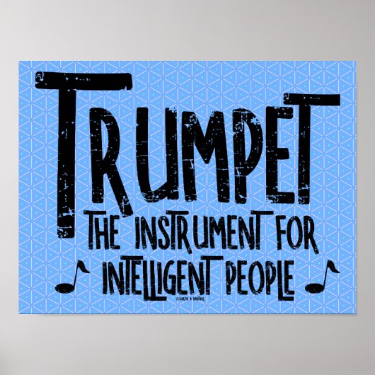 Intelligente Trumpet Rough Text Poster (Voorkant)