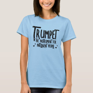 Intelligente Trumpet Rough Text T-shirt