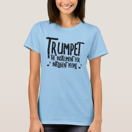 Intelligente Trumpet Rough Text T-shirt (Voorkant)