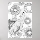 Intelligente Wolf Poster (Voorkant)