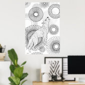 Intelligente Wolf Poster (Thuiskantoor)