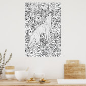 Intelligente Wolf Poster (Keuken)