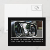 Intelligentie: Ik ben echt veel slimmer dan ik er  Briefkaart (Voorkant / Achterkant)