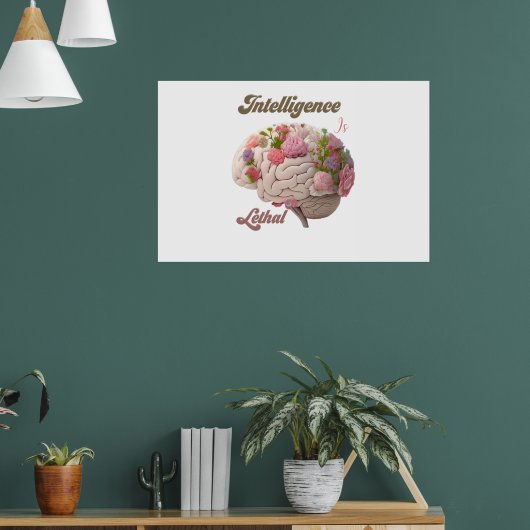 Intelligentie is dodelijk poster (Woonkamer 1)