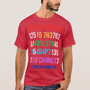 Intelligentie is het vermogen om zich aan te passe t-shirt