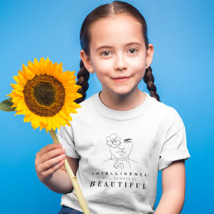 Intelligentie is mooie positieve bevestiging t-shirt