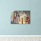 Intemperance, bord 5 van "De noodzakelijke kwalifi Canvas Afdruk (Insitu (Houten vloer))