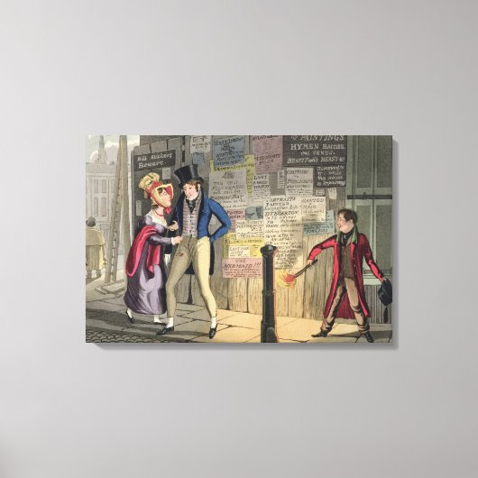 Intemperance, bord 5 van "De noodzakelijke kwalifi Canvas Afdruk (Voorkant)