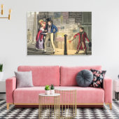 Intemperance, bord 5 van "De noodzakelijke kwalifi Canvas Afdruk (Insitu (Woonkamer))