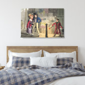 Intemperance, bord 5 van "De noodzakelijke kwalifi Canvas Afdruk (Insitu (Slaapkamer))