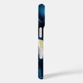 Intens Abstract Blauw Geel Portret Artistiek Case-Mate iPhone Case (Achterkant / Rechts)