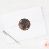 Intens Sint Franciscus Assisi cadeau Franciscaan Ronde Sticker (Envelop)