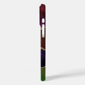 Intense Agate | Donkere Moody Rainbow-monogram Case-Mate iPhone Case (Achterkant / Links)