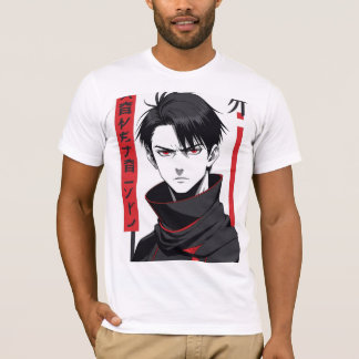Intense Anime Hero Vector T-shirt