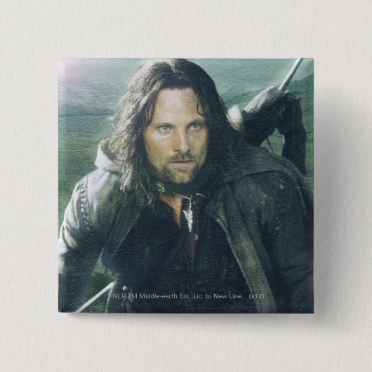 Intense Aragorn Vierkante Button 5,1 Cm (Voorkant)