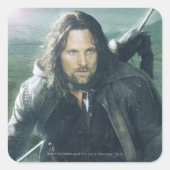 Intense Aragorn Vierkante Sticker (Voorkant)