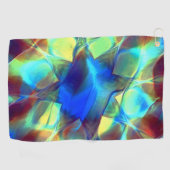 Intense blauwe digitale bloem contrasterend met br golfhanddoek (Horizontaal)