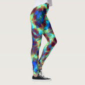 Intense blauwe digitale bloem contrasterend met br leggings (Rechts)