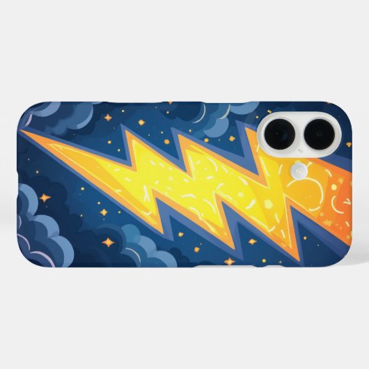 intense bliksem Case-Mate iPhone case (Achterkant (horizontaal))