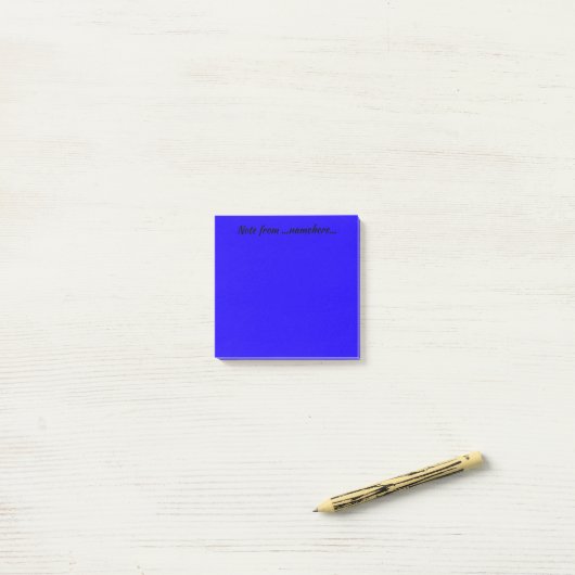 Intense Blue/Indigo Post-it® Notes (Op bureau)
