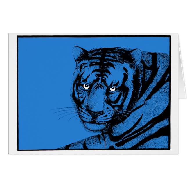 INTENSE BLUE TIGER (Voorkant Horizontaal)
