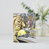 Intense - Brandweeruitrusting en brandveiligheid Briefkaart (Staand voorkant)