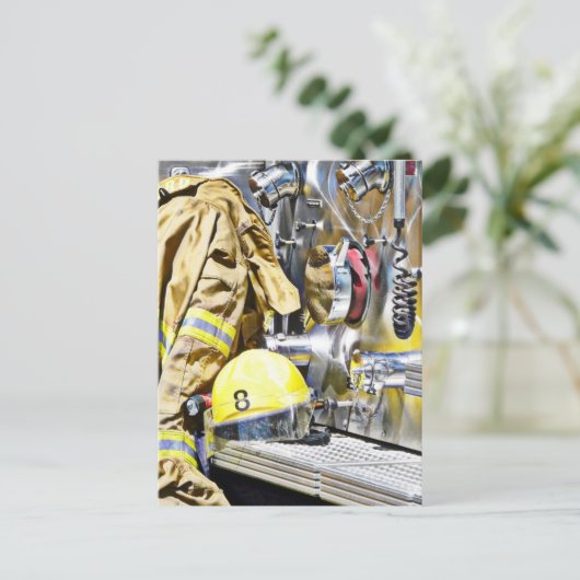 Intense - Brandweeruitrusting en brandveiligheid Briefkaart (Staand voorkant)