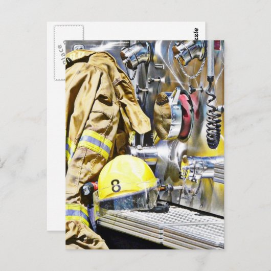 Intense - Brandweeruitrusting en brandveiligheid Briefkaart (Voorkant / Achterkant)