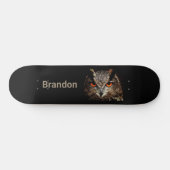 Intense bruine bruine howl zwart persoonlijk skateboard (Horizontaal)