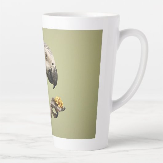 Intense Congo-Afrikaanse grijze papegaai Latte Mok (Rechts)