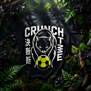 Intense Crunch Tijd Kat - Game Day Stijl T-shirt