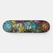 Intense Day Glo Psycho Loco krankzinnige graphics Persoonlijk Skateboard (Horizontaal)