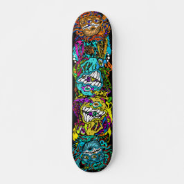 Intense Day Glo Psycho Loco krankzinnige graphics Persoonlijk Skateboard