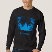 Intense Dog Eyes in Blue Personised Trui (Voorkant)