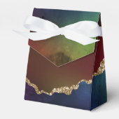 intense donkere agaat | Moody Rainbow Jewel Tone Bedankdoosjes (Voorkant Zijde)