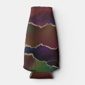 intense donkere agaat | Moody Rainbow Jewel Tone Flesjeskoeler (Voorkant)