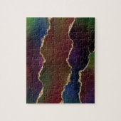 intense donkere agaat | Moody Rainbow Jewel Tone Legpuzzel (Verticaal)