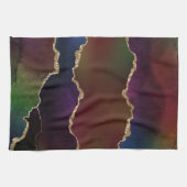 intense donkere agaat | Moody Rainbow Jewel Tone Theedoek (Horizontaal)