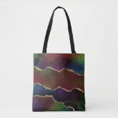 intense donkere agaat | Moody Rainbow Jewel Tone Tote Bag (Voorkant)