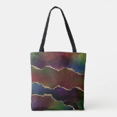intense donkere agaat | Moody Rainbow Jewel Tone Tote Bag (Achterkant)