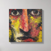 Intense Expressionist Face Canvas (Voorkant)