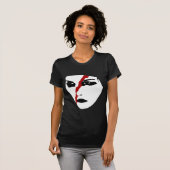 Intense facepaint met Red Slash T-shirt (Voorkant volledig)