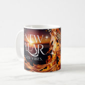 Intense Fire Sunset "New Year, New Vibes" Premium  Koffiemok (Voorkant links)