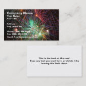 Intense Fireworks Visitekaartje (Voorkant / Achterkant)