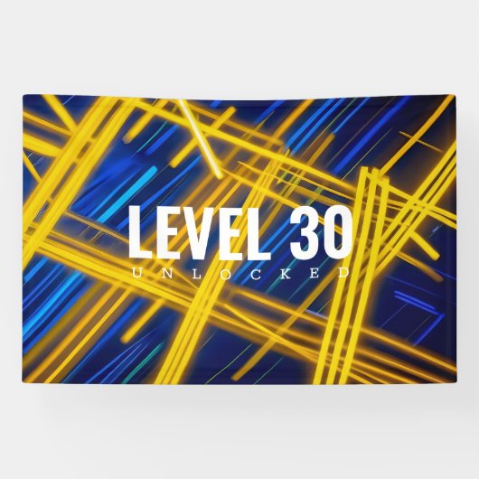 Intense Futuristic Neon Chaotic Digital Light Spandoek (Horizontaal)